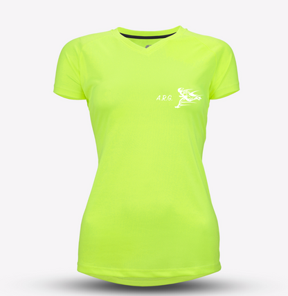 Neon Yellow Womens ARG Recycled Tech Tee