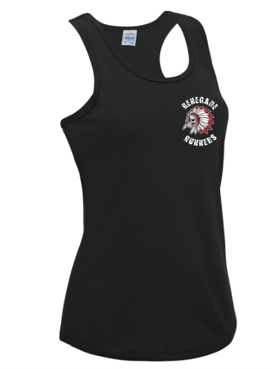 Renegades Womens Tech Vest Black/White/Red