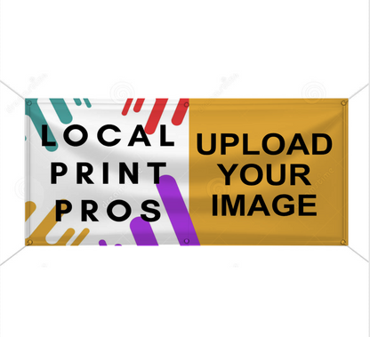 Vinyl banner with eyelets