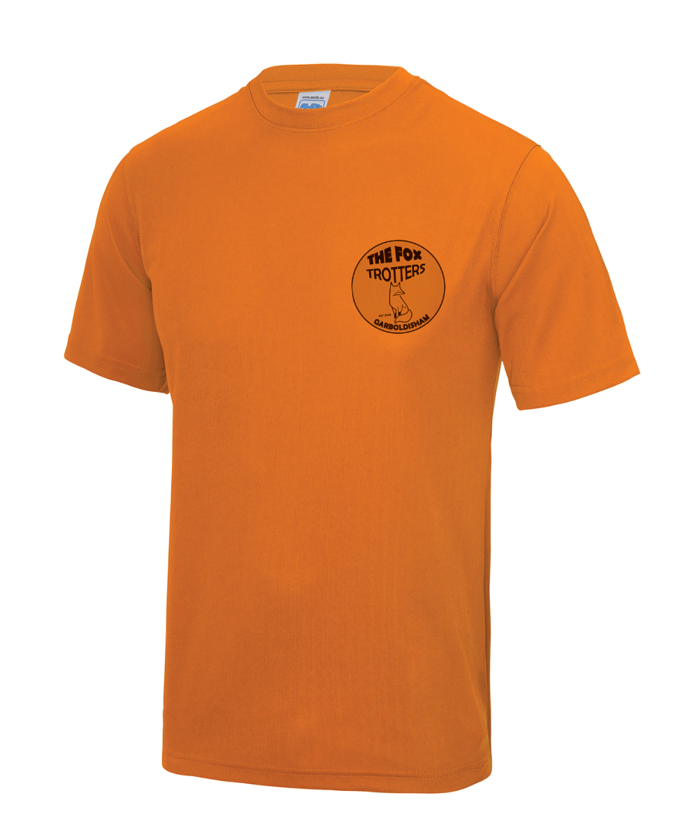 Fox Trotters Childrens tech tee Orange