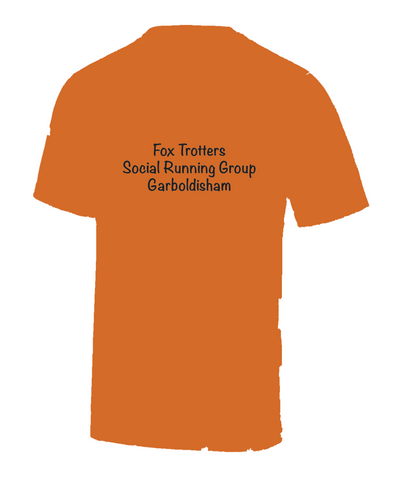 Fox Trotters Mens tech tee Orange