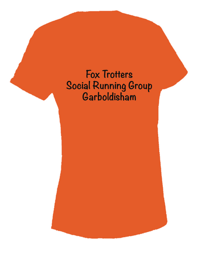 Fox Trotters Womens tech tee Orange