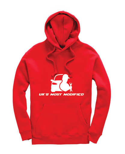 UKMM Hoodie White Print