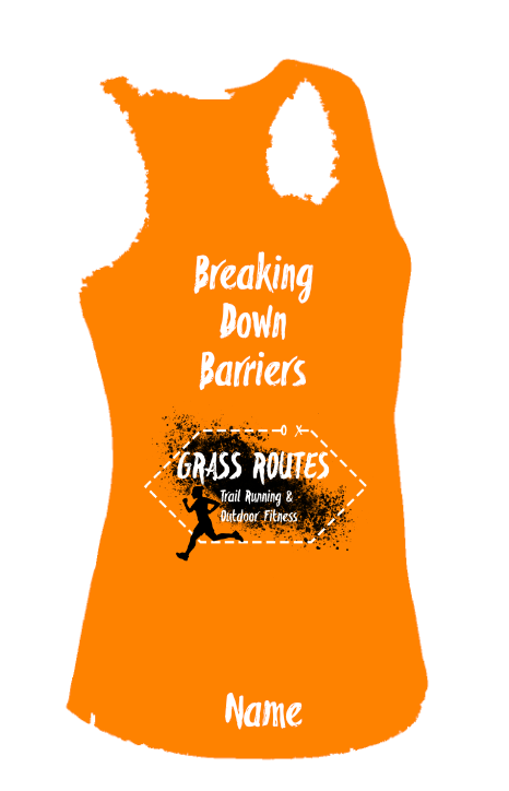 Grass Routes Runners Vest - Womens Orange Crush