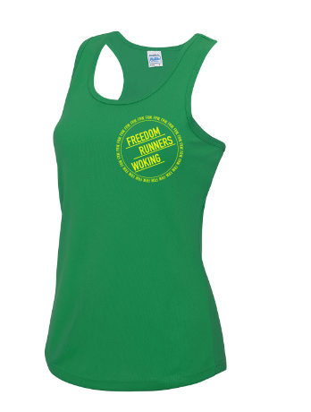 Green Freedom Runners Woking - Womens Vest