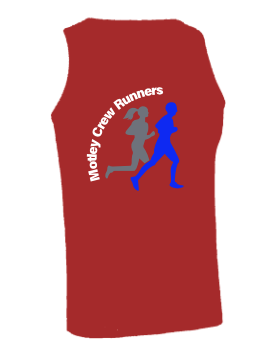 Fire Red Motley Crew Runners - Mens Vest