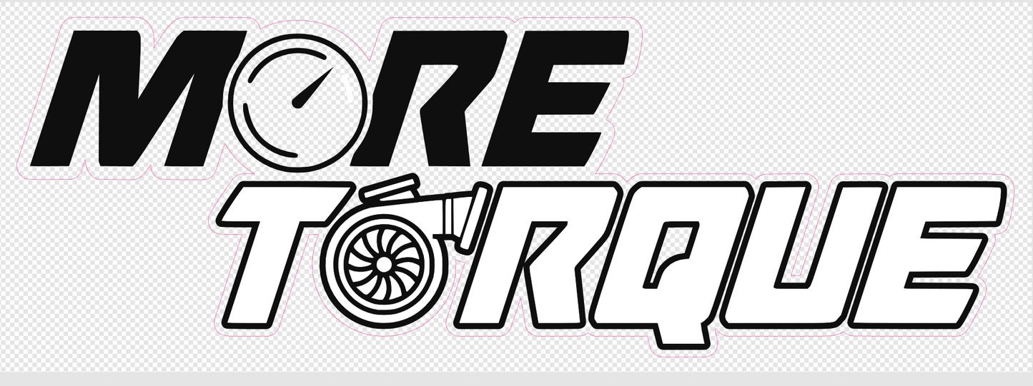 MoreTorque Laminated Sticker