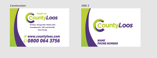 County Loos - Business cards