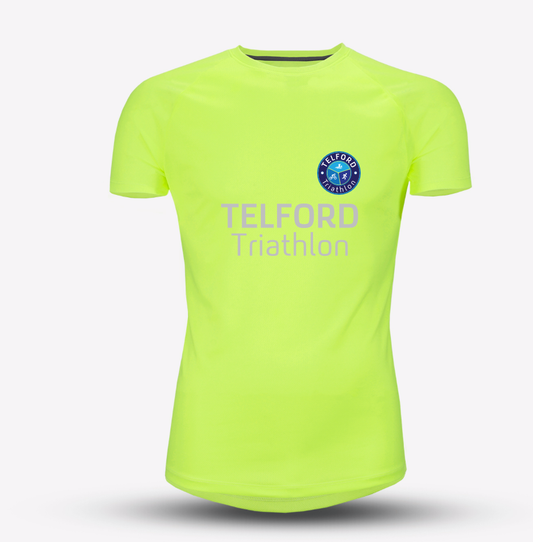 Neon Yellow Mens Telford Tri Recycled Tech Tee - MySports and More