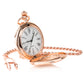 Roman Numeral Rose Gold Pocket Watch