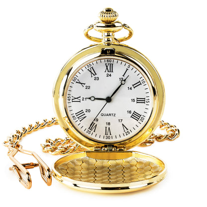 Roman Numeral Gold Pocket Watch
