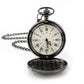 Roman Numeral Black Pocket Watch