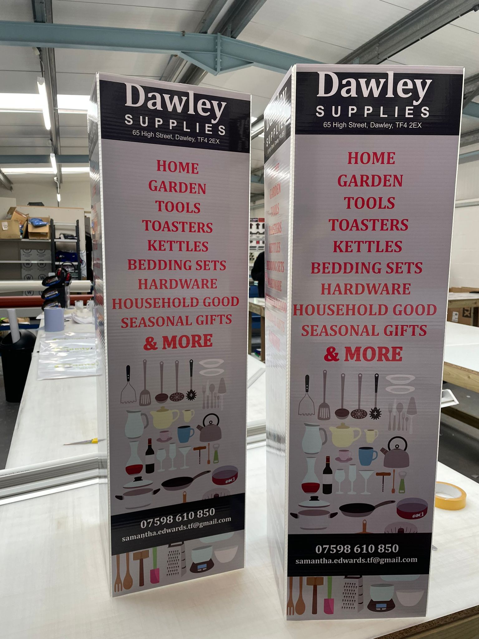 Correx Sign Stand Correx Bollard sign 60cm tall – localprintpros
