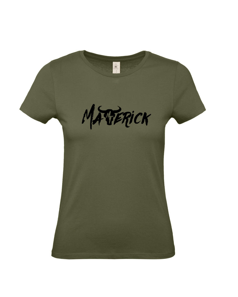 Ladies Maverick Training Khaki Green Tee - MySports and More